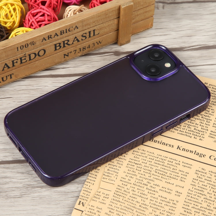 For iPhone 14 Plus GEBEI Acrylic Phone Case (Purple) by GEBEI
