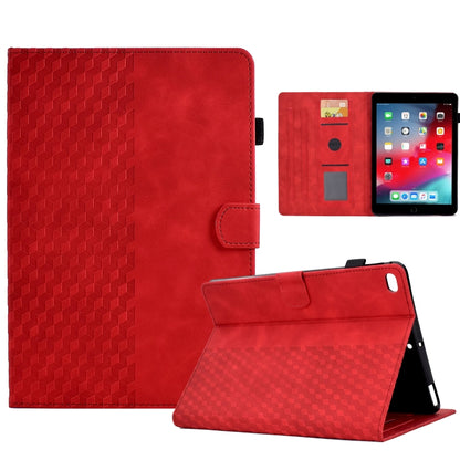 For iPad 9.7 2017 / 2018 / Air / Air 2 Rhombus Embossed Leather Smart Tablet Case(Red) by bashfashion