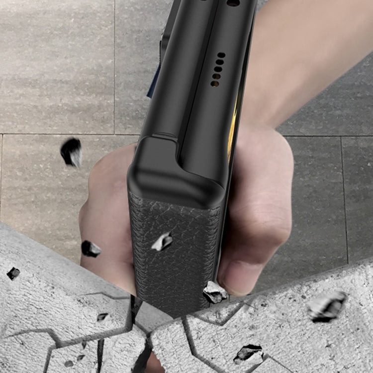 For Honor Magic VS GKK Magnetic Hinge Flip Leather Phone Case with Holder(Orange) by GKK