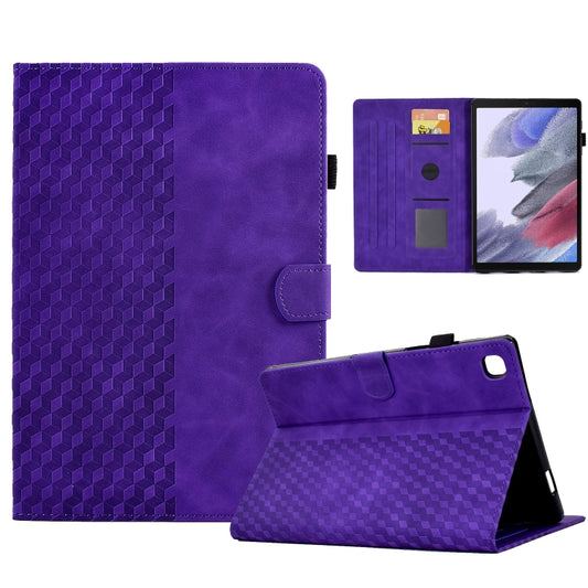 For Samsung Galaxy Tab A7 Lite T220 / T225 Rhombus Embossed Leather Tablet Case(Purple) by bashfashion