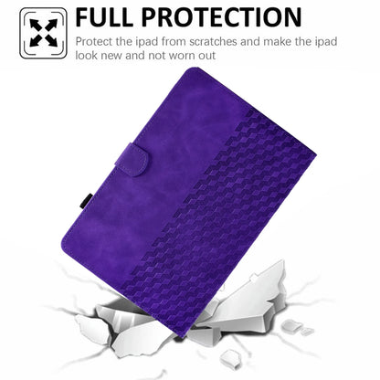 For Samsung Galaxy Tab A7 Lite T220 / T225 Rhombus Embossed Leather Tablet Case(Purple) by bashfashion