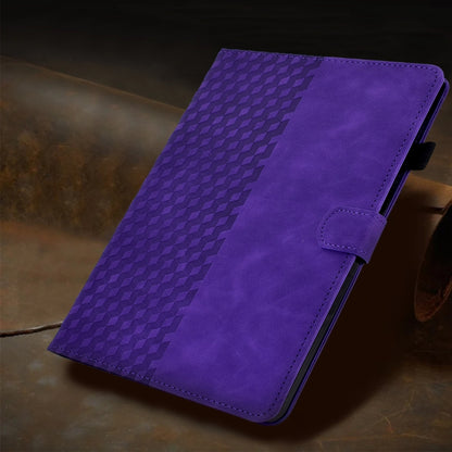 For Samsung Galaxy Tab A7 Lite T220 / T225 Rhombus Embossed Leather Tablet Case(Purple) by bashfashion