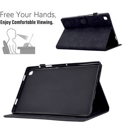 For Samsung Galaxy Tab A7 Lite T220 / T225 Rhombus Embossed Leather Tablet Case(Black) by bashfashion