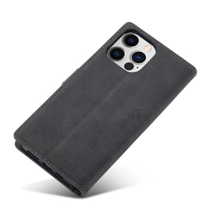 For iPhone 14 Plus Forwenw F1 Series Matte Strong Magnetism Leather Phone Case(Black) by Forwenw