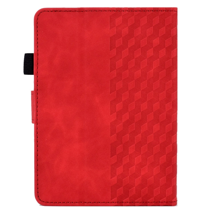 For Amazon Kindle PaperWhite 5 2021 Rhombus Embossed Leather Tablet Case(Red) by bashfashion