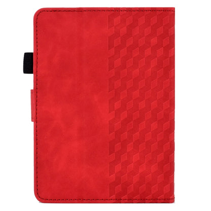 For Amazon Kindle PaperWhite 5 2021 Rhombus Embossed Leather Tablet Case(Red) by bashfashion