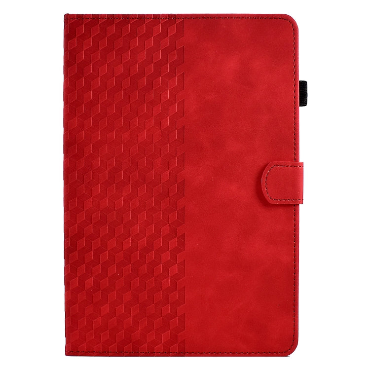 For Amazon Kindle PaperWhite 4 / 3 / 2 / 1 Rhombus Embossed Leather Tablet Case(Red) by bashfashion