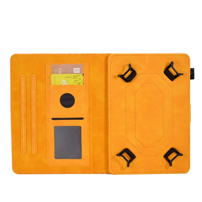 For 8.0 inch Universal Tablet Rhombus Embossed Leather Case(Khaki) by bashfashion