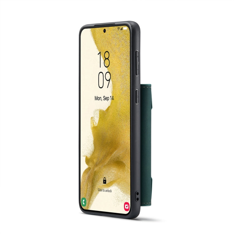 For Samsung Galaxy S23 5G DG.MING M2 Series 3-Fold Multi Card Bag + Phone Case(Green) by DG.MING