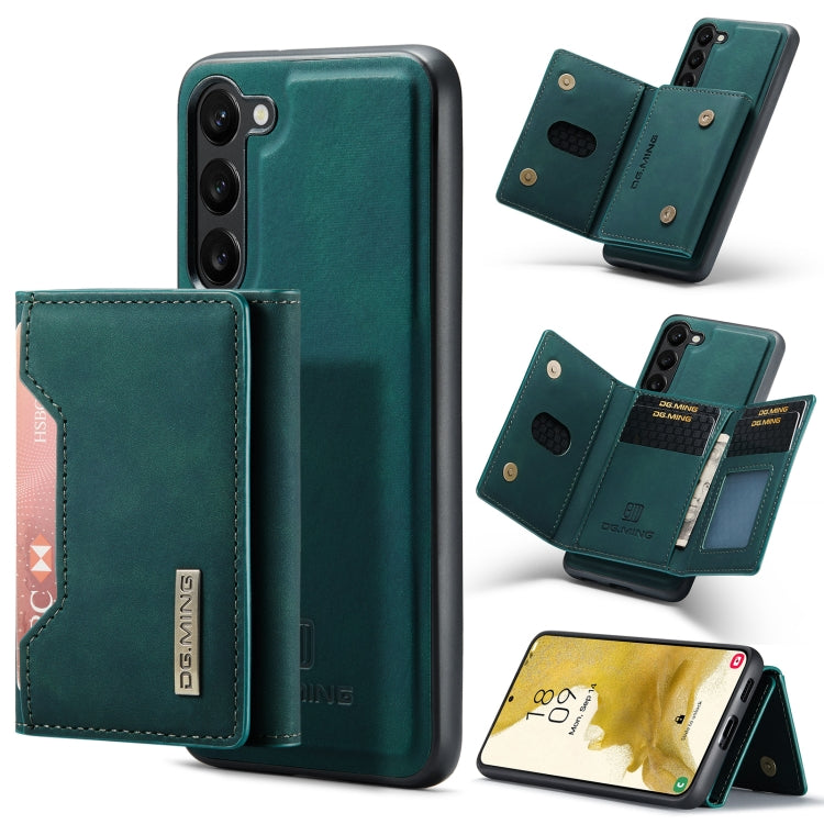 For Samsung Galaxy S23+ 5G DG.MING M2 Series 3-Fold Multi Card Bag + Phone Case(Green) by DG.MING