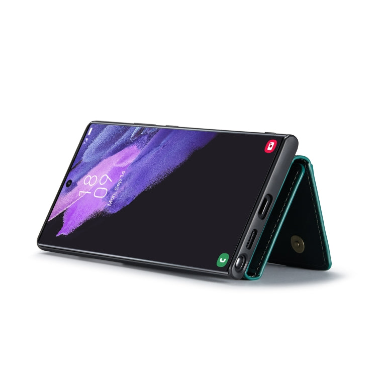 For Samsung Galaxy S23 Ultra 5G DG.MING M2 Series 3-Fold Multi Card Bag + Phone Case(Green) by DG.MING