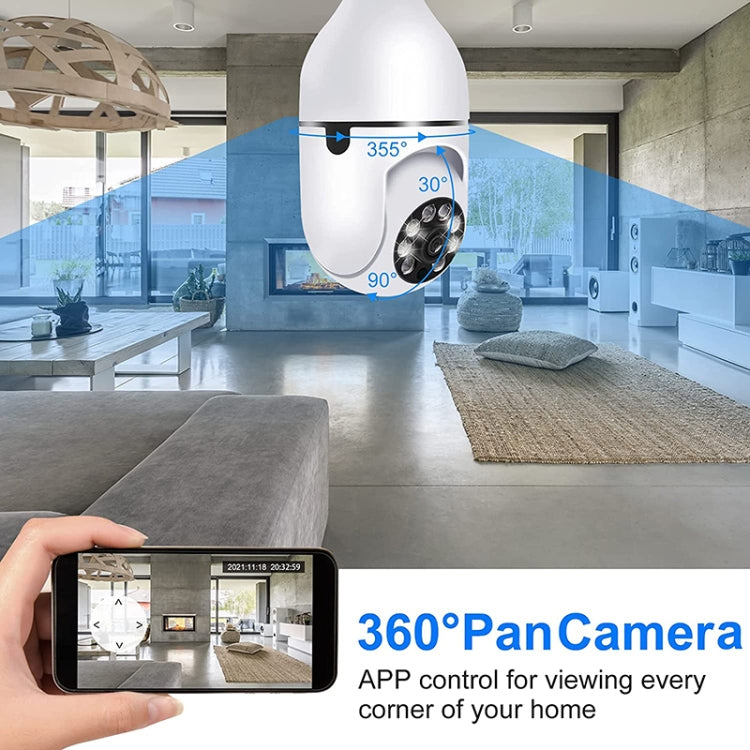 ESCAM 2.0MP 1080P Light Bulb WiFi Camera, Support IR Night Vision / Motion Detection / Two-way Voice by ESCAM