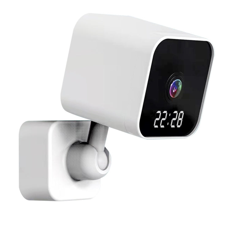 DP27 1080P Clock Plug Card WiFi Camera, Support Two-way Voice Intercom & Mobile Monitoring, Specification:US Plug(White) by bashfashion