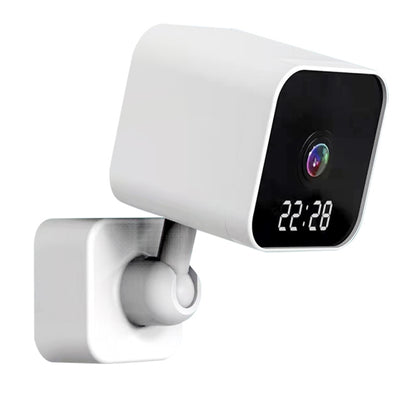 DP27 1080P Clock Plug Card WiFi Camera, Support Two-way Voice Intercom & Mobile Monitoring, Specification:US Plug(White) by bashfashion