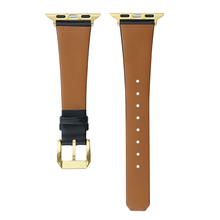 Silk Leather Watch Band For Apple Watch Ultra 49mm&Watch Ultra 2 49mm / Series 9&8&7 45mm / SE 3&SE 2&6&SE&5&4 44mm / 3&2&1 42mm(Brown) by bashfashion