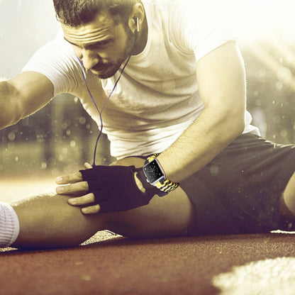 Paracord Plain Weave Hook And Loop Fastener Nylon Watch Band For Apple Watch Ultra 49mm&Watch Ultra 2 49mm / Series 9&8&7 45mm / SE 3&SE 2&6&SE&5&4 44mm / 3&2&1 42mm(Yellow) by bashfashion