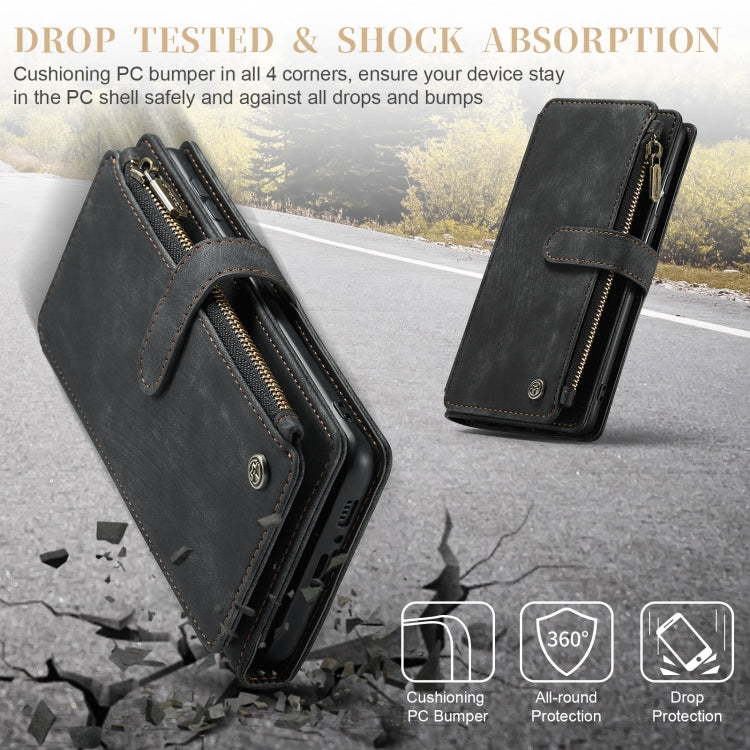 For Samsung Galaxy A34 5G CaseMe C30 Multifunctional Leather Phone Case(Black) by CaseMe