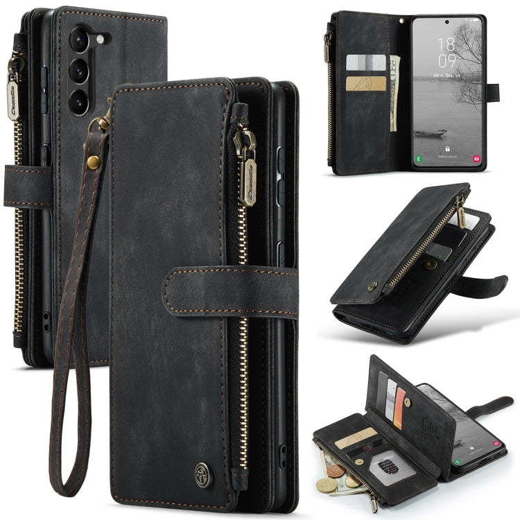 For Samsung Galaxy S23+ 5G CaseMe C30 Multifunctional Leather Phone Case(Black) by CaseMe