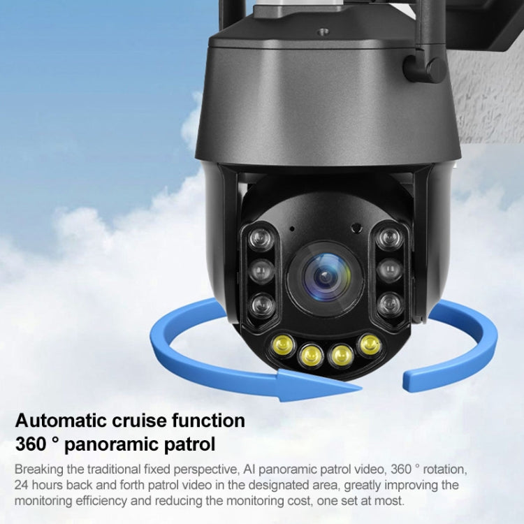QX71 5MP Wireless WiFi Laser Spherical Camera Supports Two-way Voice&Mobile Monitoring(Black) by bashfashion