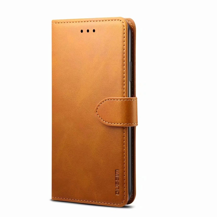 For Huawei P Smart+ 2019 GUSSIM Business Style Horizontal Flip Leather Case with Holder & Card Slots & Wallet(Khaki) by GUSSIM