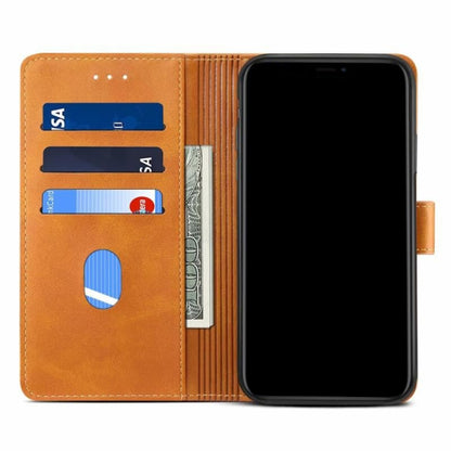 For Huawei Honor 9X GUSSIM Business Style Horizontal Flip Leather Case with Holder & Card Slots & Wallet(Khaki) by GUSSIM