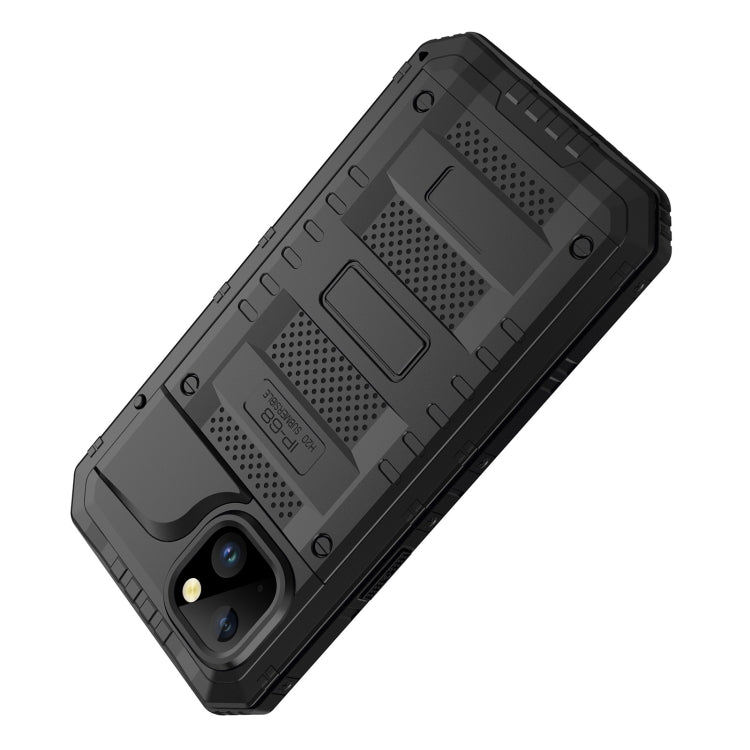 For iPhone 14 Plus RedPepper Wolf 360 Full Body Rugged Life Waterproof Phone Case(Black) by RedPepper