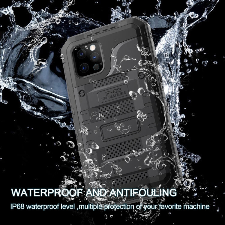 For iPhone 14 Pro RedPepper Wolf 360 Full Body Rugged Life Waterproof Phone Case(Black) by RedPepper