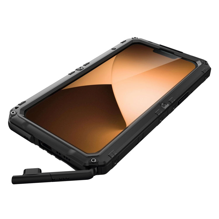 For iPhone 14 Pro Max RedPepper Wolf 360 Full Body Rugged Life Waterproof Phone Case(Black) by RedPepper