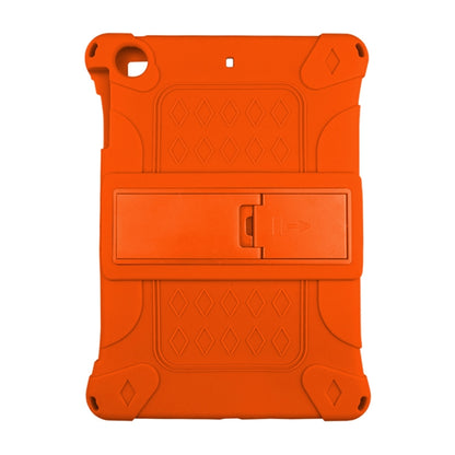 For iPad mini 5 / 4 All-inclusive Silicone Shockproof Tablet Case with Holder(Orange) by bashfashion