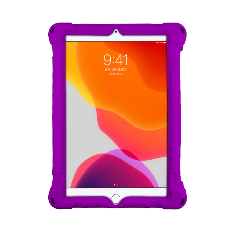 For iPad mini 5 / 4 All-inclusive Silicone Shockproof Tablet Case with Holder(Orange) by bashfashion