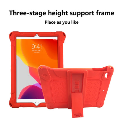 For iPad mini 5 / 4 All-inclusive Silicone Shockproof Tablet Case with Holder(Orange) by bashfashion