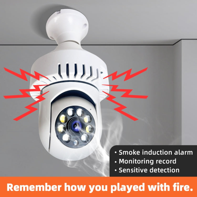 DP36 1080P Smoke Alarm Bulb WiFi Camera, Support IR Night Vision / Motion Detection / Two-way Voice by bashfashion