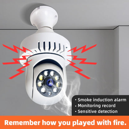DP36 1080P Smoke Alarm Bulb WiFi Camera, Support IR Night Vision / Motion Detection / Two-way Voice by bashfashion