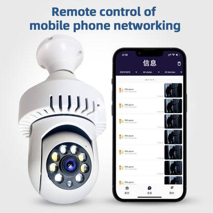 DP36 1080P Smoke Alarm Bulb WiFi Camera, Support IR Night Vision / Motion Detection / Two-way Voice by bashfashion