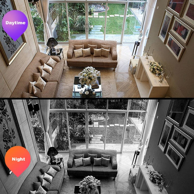 DP36 1080P Smoke Alarm Bulb WiFi Camera, Support IR Night Vision / Motion Detection / Two-way Voice by bashfashion