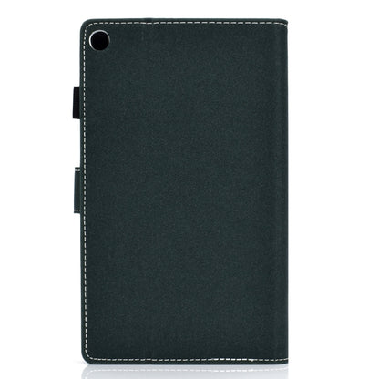 For Kindle Fire HD8 2016 / 2017 Solid Color Tablet PC Universal Magnetic Horizontal Flip Leather Case with Card Slots & Holder(Green) by bashfashion