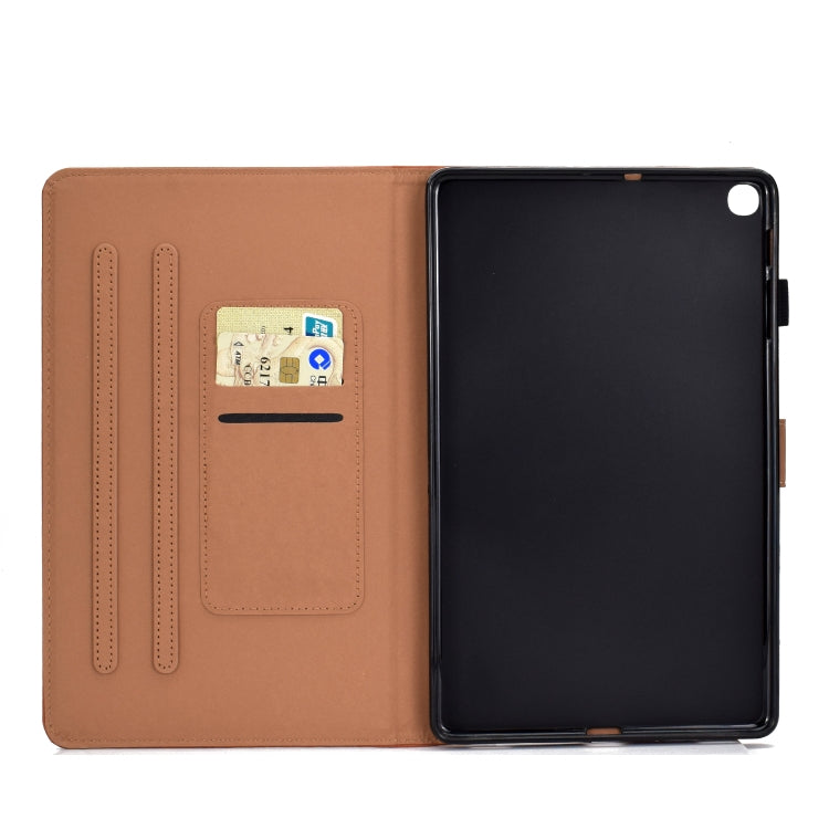 For Galaxy Tab A 10.1(2019) T510 Solid Color Tablet PC Universal Magnetic Horizontal Flip Leather Case with Card Slots & Holder(Black) by bashfashion
