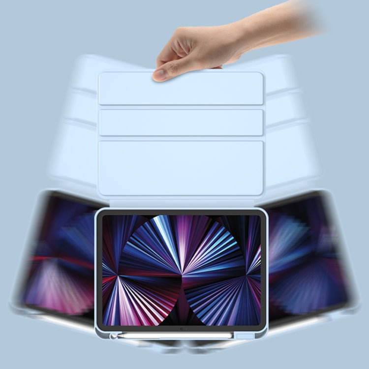 2 in 1 Acrylic Split Rotating Leather Tablet Case For iPad Air 11 2024 / 2022 / 2020 10.9(Matcha Green) by bashfashion