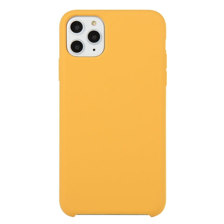 For iPhone 11 Pro Solid Color Solid Silicone Shockproof Case(Gold) by bashfashion