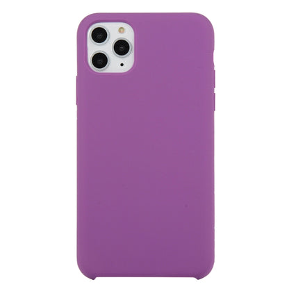 For iPhone 11 Pro Solid Color Solid Silicone Shockproof Case(Purple) by bashfashion