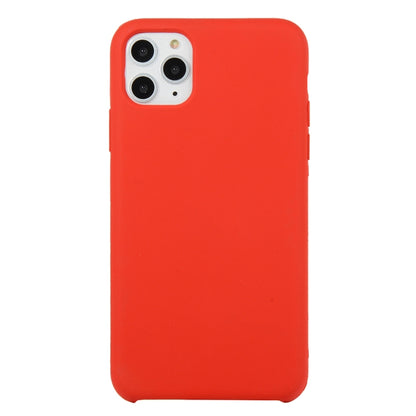 For iPhone 11 Pro Solid Color Solid Silicone Shockproof Case(China Red) by bashfashion