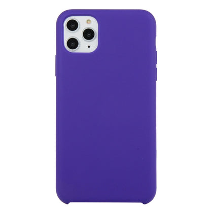 For iPhone 11 Pro Solid Color Solid Silicone Shockproof Case(Deep Purple) by bashfashion