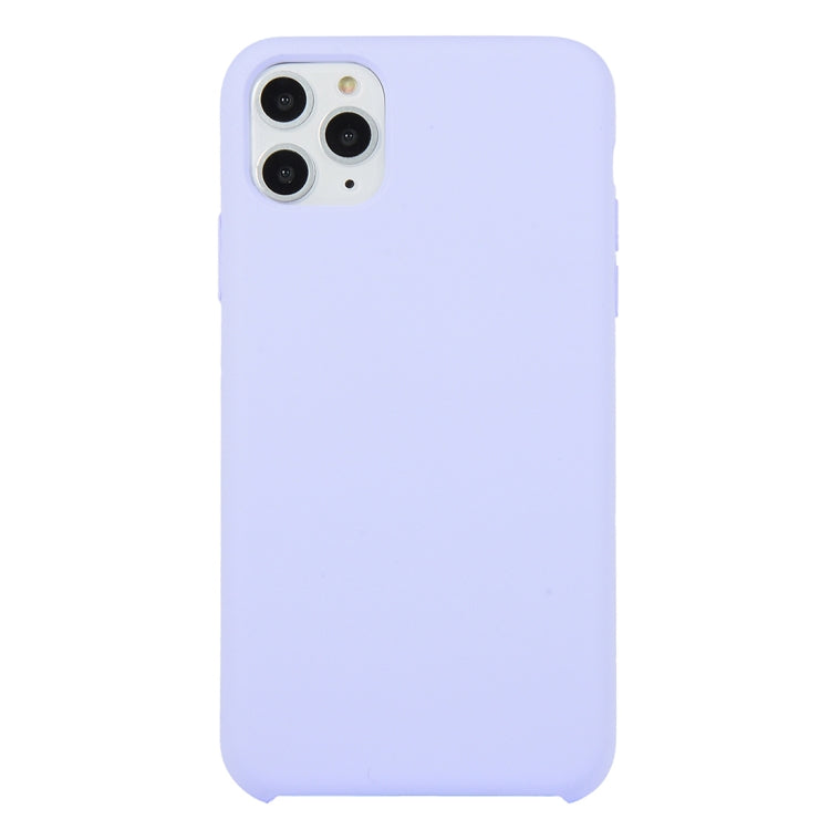 For iPhone 11 Pro Solid Color Solid Silicone Shockproof Case (Light Purple) by bashfashion
