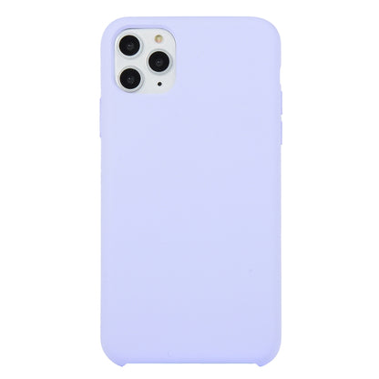 For iPhone 11 Pro Solid Color Solid Silicone Shockproof Case (Light Purple) by bashfashion