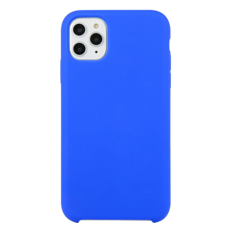 For iPhone 11 Pro Solid Color Solid Silicone Shockproof Case (Deep Sapphire) by bashfashion