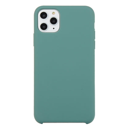 For iPhone 11 Pro Solid Color Solid Silicone Shockproof Case (Pine Needle Green) by bashfashion