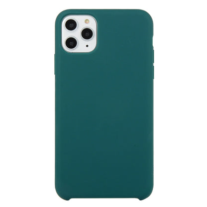 For iPhone 11 Pro Solid Color Solid Silicone Shockproof Case (Dark Green) by bashfashion
