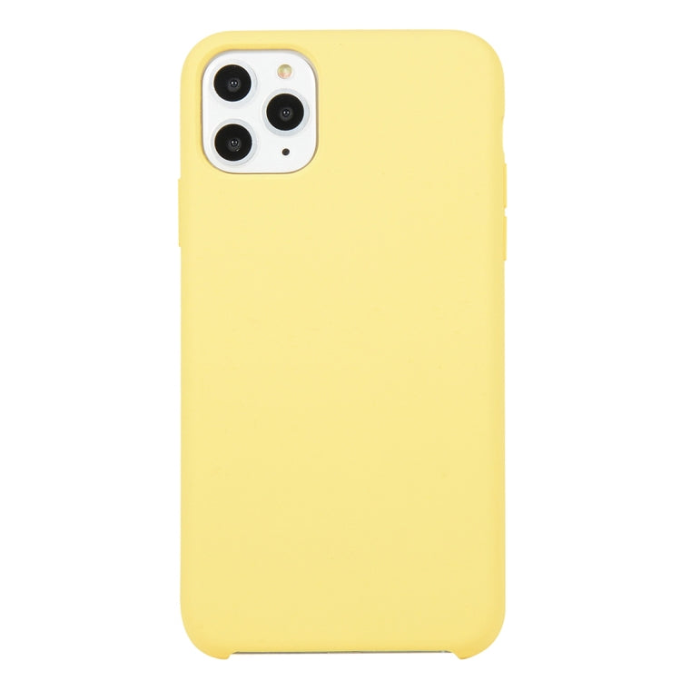 For iPhone 11 Pro Solid Color Solid Silicone Shockproof Case(Yellow) by bashfashion