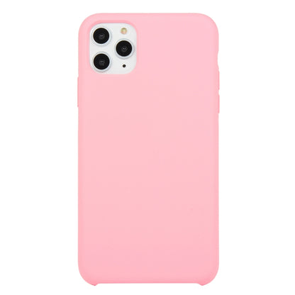 For iPhone 11 Pro Solid Color Solid Silicone Shockproof Case(Rose Pink) by bashfashion
