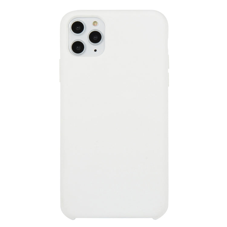 For iPhone 11 Pro Solid Color Solid Silicone Shockproof Case(White) by bashfashion